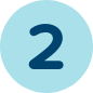 light blue circle with number 2