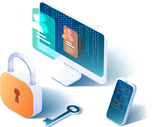 Computer and mobile with a safety lock